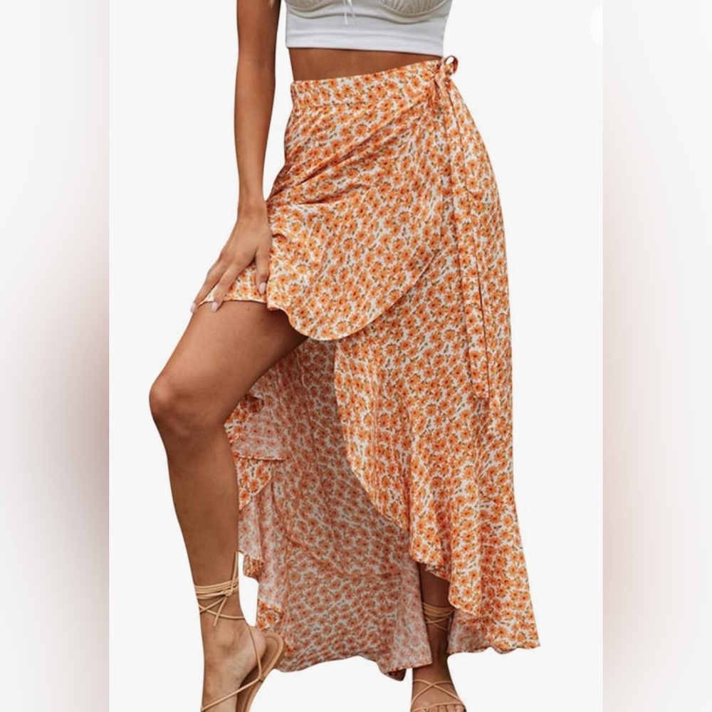 Women’s boho floral skirt